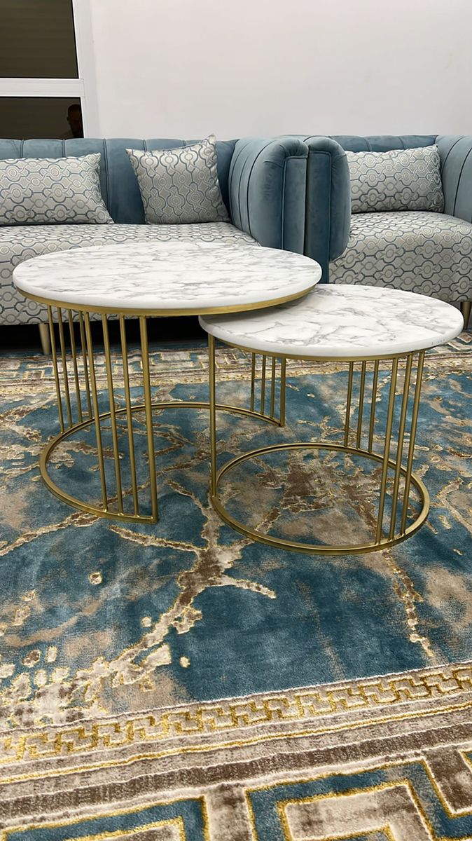 Marble Top Nesting Coffee Tables