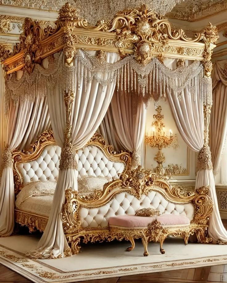 Royal Palace Canopy Bed